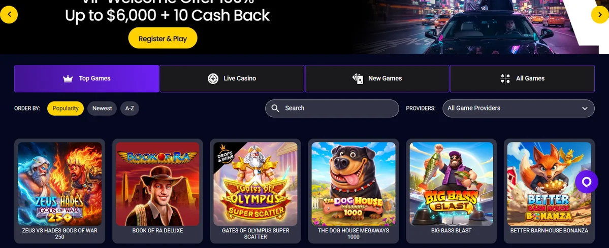 Selaa Trybet Casino pelejä